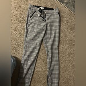 Takara Black and White Stretchy Work Pants: size 7